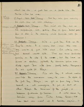 Tobrang diary entries: 31 August–3 September, collecting and travel notes
