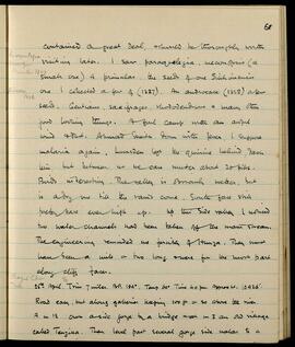 Diary entry: botanical observations and march to Trün
