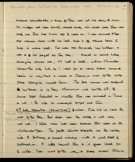 Camp routine and march to Karutra via Drotang