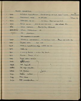 Bulbs collected: inventory and shipment notes