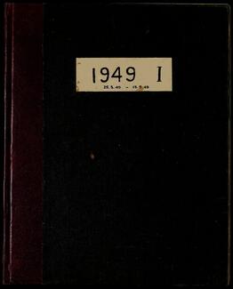 George Sherriff Diary, 1949 vol 1