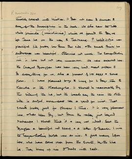 Botanical observations; assistance from Chanut Dzongpen; plans for Lung and Kashong La