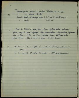 Thermograph start, snowfall at Tomjuk, and Sobhe la valley vegetation notes (Dec 1946–Feb 1947)