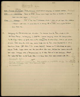 Langong to Chiniung La route and plant notes, 20 June 1938