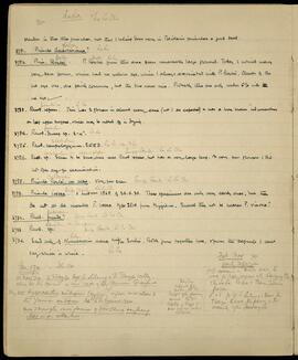 Specimen notes from Lo La/Lo La Chu and Sengo Sambu; party movements toward Lilung and Tsangpo