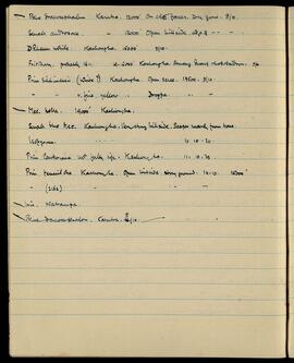 Plant collection notes around Karutra, Kashongha, Drogpa, and Natrampa (October 1936)