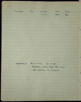 Weather notes and Kodachrome log: Shu–Miling, December 1946