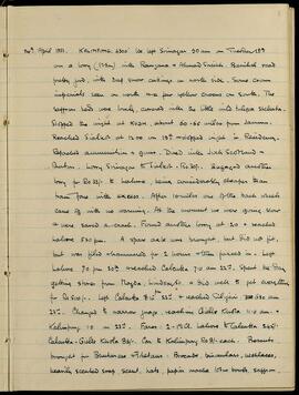 Kalimpong entry: Journey from Srinagar to Kalimpong, April 1933