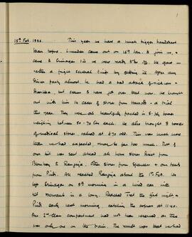 Supplies and journey from Srinagar to Pindi, February 1936