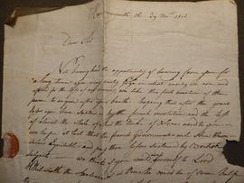 Letter from James Lee to Thomas Blaikie
