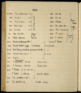 Seeds: accessions and notes with Taylor and W. Wright Smith, May–July 1937