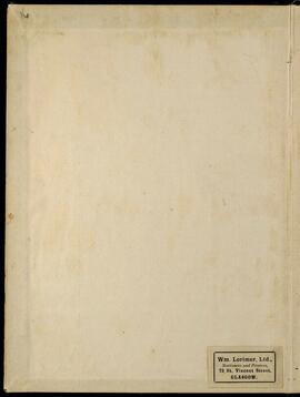 Printer's letterhead: Wm. Lorimer, Ltd., Glasgow