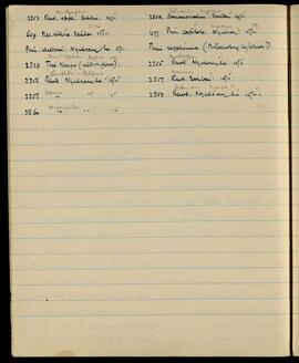 Specimen notes at Sakden, Nyaksang and nearby passes, June 1930