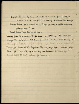Wage and ration records for Danong, Ahmad Sheikh, Changu, and Pintso (May–Sept 1933)